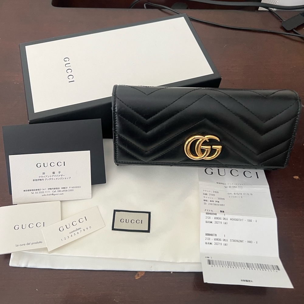 SOLD*** Authentic Gucci long marmont wallet